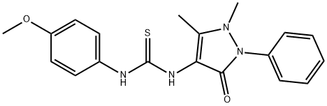3-Antipyrinyl-1-(4-methoxyphenyl)thiourea Structure