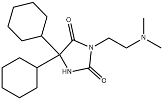5,5-Dicyclohexyl-3-[2-(dimethylamino)ethyl]hydantoin Structure