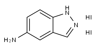 1H-Indazol-6-amine, dihydriodide 结构式