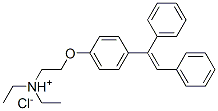 2-[4-(1,2-diphenylvinyl)phenoxy]ethyl(diethyl)ammonium chloride Structure