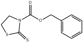 2-Thioxo-3-thiazolidinecarboxylic acid benzyl ester Structure