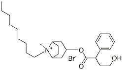 (8-methyl-8-nonyl-8-azoniabicyclo[3.2.1]oct-3-yl) 4-hydroxy-2-phenyl-b utanoate bromide Structure