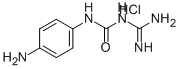 1-Amidino-3-(p-aminophenyl)urea hydrochloride Structure