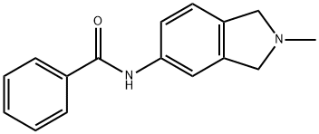 Benzamide, N-(2,3-dihydro-2-methyl-1H-isoindol-5-yl)- (9CI) Structure