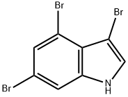 3,4,6-Tribromo-1H-indole Structure