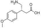(R)-4-氨基-3-(4-甲氧基苯基)丁酸, 740774-41-8, 结构式