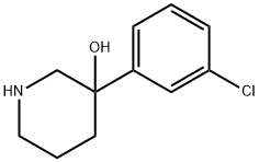 3-(3-CHLOROPHENYL)-3-PIPERIDINOL Structure