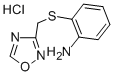Benzenamine, 2-((1,2,4-oxadiazol-3-ylmethyl)thio)-, monohydrochloride Structure