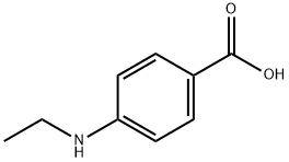 4-(乙氨基)苯甲酸, 7409-09-8, 结构式