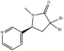 3,3-DibroMo Cotinine, 74093-56-4, 结构式