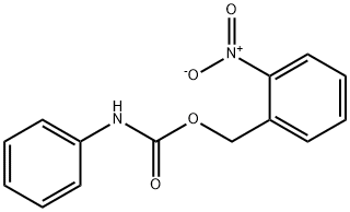 Benzenemethanol, 2-nitro-, phenylcarbamate (ester) (9CI) Structure