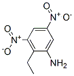 Benzenamine, 2-ethyl-3,5-dinitro- (9CI) Struktur