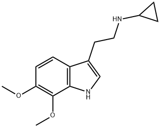 1H-Indole-3-ethanamine, N-cyclopropyl-6,7-dimethoxy- Structure