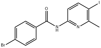 BENZAMIDE, 4-BROMO-N-(5-IODO-6-METHYL-2-PYRIDINYL)- Structure
