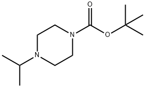 1-Boc-4-异丙基哌嗪 结构式