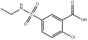 2-chloro-5-[(ethylamino)sulfonyl]benzoic acid Structure