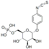 4-isothiocyanatophenyl-6-phospho alpha-D-mannopyranoside Structure