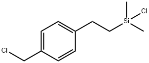 クロロジメチル(4-クロロメチルフェネチル)シラン 化学構造式
