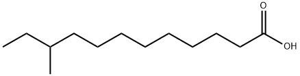 10-甲基十二烷酸,7416-57-1,结构式