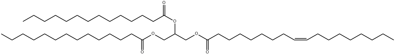 rac-1,2-dimyristoyl-3-oleoylglycerol Struktur