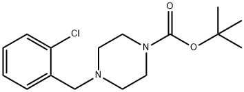 TERT-BUTYL 4-(2-CHLOROBENZYL)PIPERAZINE-1-CARBOXYLATE Structure