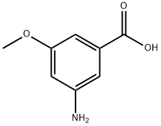 3-氨基-5-甲氧基苯甲酸,74165-74-5,结构式