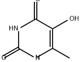 5-ヒドロキシ-6-メチルピリミジン-2,4(1H,3H)-ジオン 化学構造式