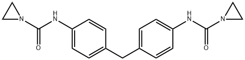 ビス[4-(1-アジリジニルカルボニルアミノ)フェニル]メタン 化学構造式