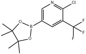 2-chloro-5-(4,4,5,5-tetramethyl-1,3,2-dioxaborolan-2-yl)-3-(trifluoromethyl)pyridine Structure