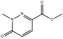 1-メチル-6-オキソピリダジン-3-カルボン酸メチル 化学構造式