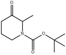 tert-Butyl 2-Methyl-3-oxopiperidine-1-carboxylate Struktur
