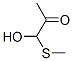 2-Propanone, 1-hydroxy-1-(methylthio)- (9CI) Struktur