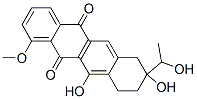 5,12-Naphthacenedione, 7,8,9,10-tetrahydro-8,11-dihydroxy-8-(1-hydroxyethyl)-1-methoxy- Structure