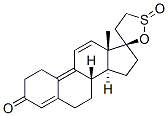 (17R)-3-Oxospiro[19-norandrostane-17,5'-[1,2]oxathiolane]-4,9,11-triene 2'-oxide Structure
