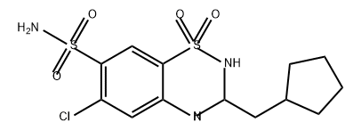 Cyclopenthiazide Struktur