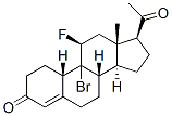 19-Norpregn-4-ene-3,20-dione, 9-bromo-11-fluoro-, (11.beta.)- Structure