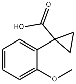 1-(2-methoxyphenyl)cyclopropane-1-carboxylic acid Struktur