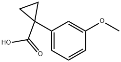1-(3-METHOXY-PHENYL)-CYCLOPROPANECARBOXYLIC ACID Struktur