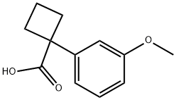 1-(3-methoxyphenyl)cyclobutanecarboxylic acid Struktur