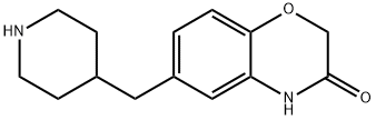 2H-1,4-Benzoxazin-3(4H)-one, 6-(4-piperidinylMethyl)- Structure