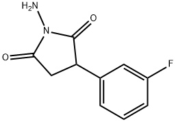 Succinimide, N-amino-2-(m-fluorophenyl)- Structure
