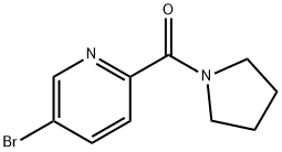 1-(5-溴砒啶-2-基羰基)吡咯啉 结构式