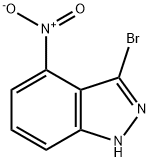 3-BROMO-4-NITRO (1H)INDAZOLE Struktur