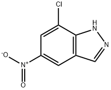 7-CHLORO-5-NITRO-1H-INDAZOLE Structure