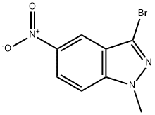 3-Bromo-1-methyl-5-nitro-1H-indazole Structure
