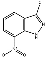 1H-INDAZOLE,3-CHLORO-7-NITRO- Struktur