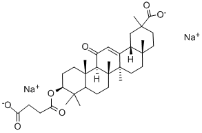 甘珀酸钠,7421-40-1,结构式