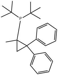 二叔丁基(2,2-二苯基-1-甲基-1-环丙基)膦,742103-27-1,结构式
