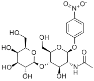 对硝基苯基-2-乙酰胺基-2-脱氧-4-O-(Β-D-吡喃半乳糖基)-Β-D-吡喃葡萄糖苷,74211-28-2,结构式