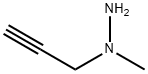 1-メチル-1-(2-プロピニル)ヒドラジン 化学構造式